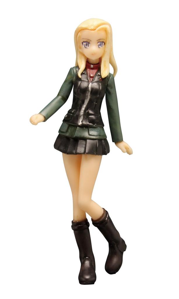 PLATZ Girls & Panzer the Movie Pravda High School Katyusha & Clara Figure Set, 1/35 Scale, Approximately 50mm Tall, Non-Foam Urethane, GPF-22