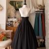 Autumn Winter Lolita Women's Y2K Half Skirt Elegant CLA Slim Fit Classical Simple Long Skirt Versatile