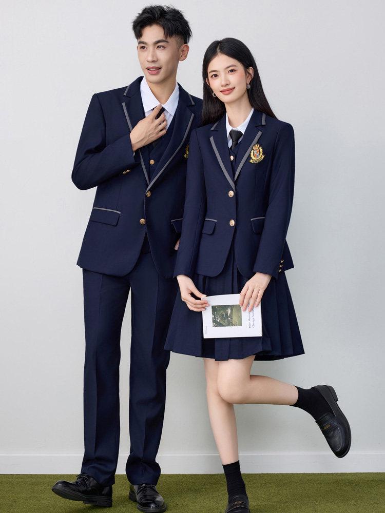 2026 Spring/Autumn College-Style Professional Suit Set for Men & Women - Student JK Uniform & Workwear