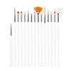 15Pcs Fine Detail Paint Brushes Set, Detail Painting Liner Brushes for Nail Art, Models, Miniatures, Acrylic Watercolor Oil Pain