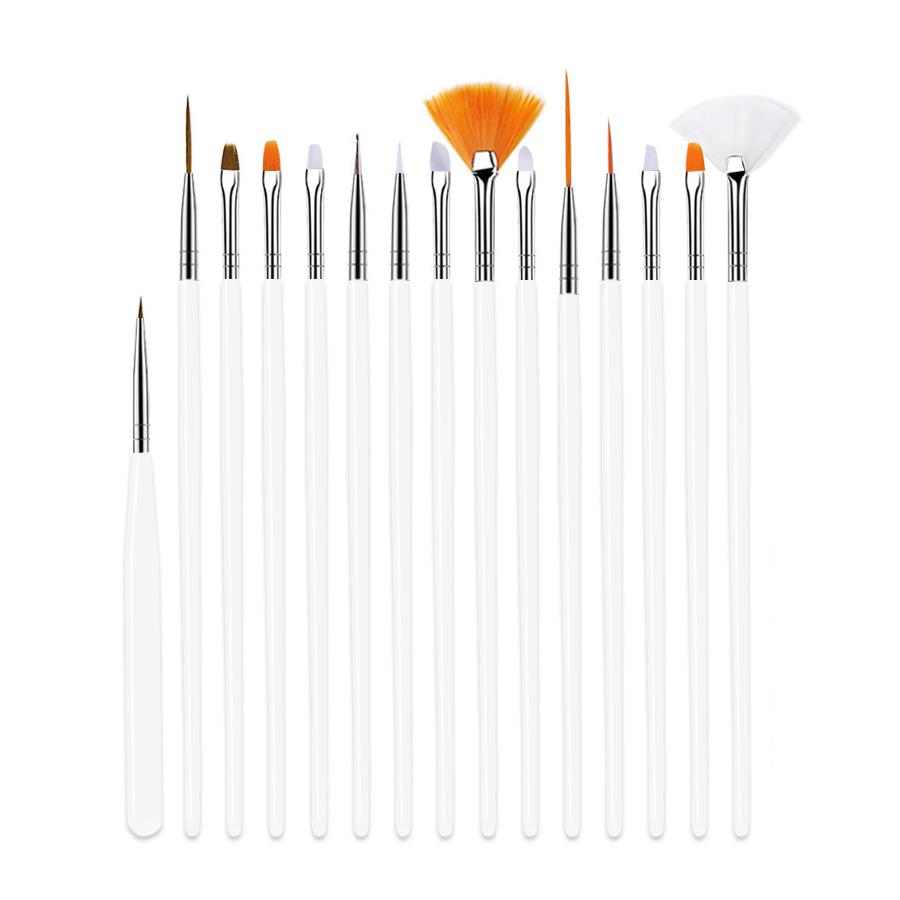 15Pcs Fine Detail Paint Brushes Set, Detail Painting Liner Brushes for Nail Art, Models, Miniatures, Acrylic Watercolor Oil Pain