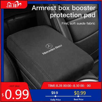 GLC GLB Auto Armlehnenbox Erhöhung Matte Wildleder Handauflage Für Mercedes Benz AMG GLC W203 W206 W220 W205 W211 W212 W201 W210 W108 W168