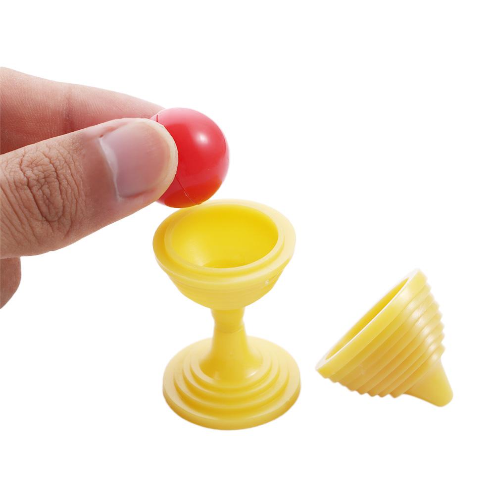1 Set Kugeln Spurlos Magische Tasse Puzzle Neuheit Spielzeug Kinder Nahaufnahme Zaubertrick Requisiten