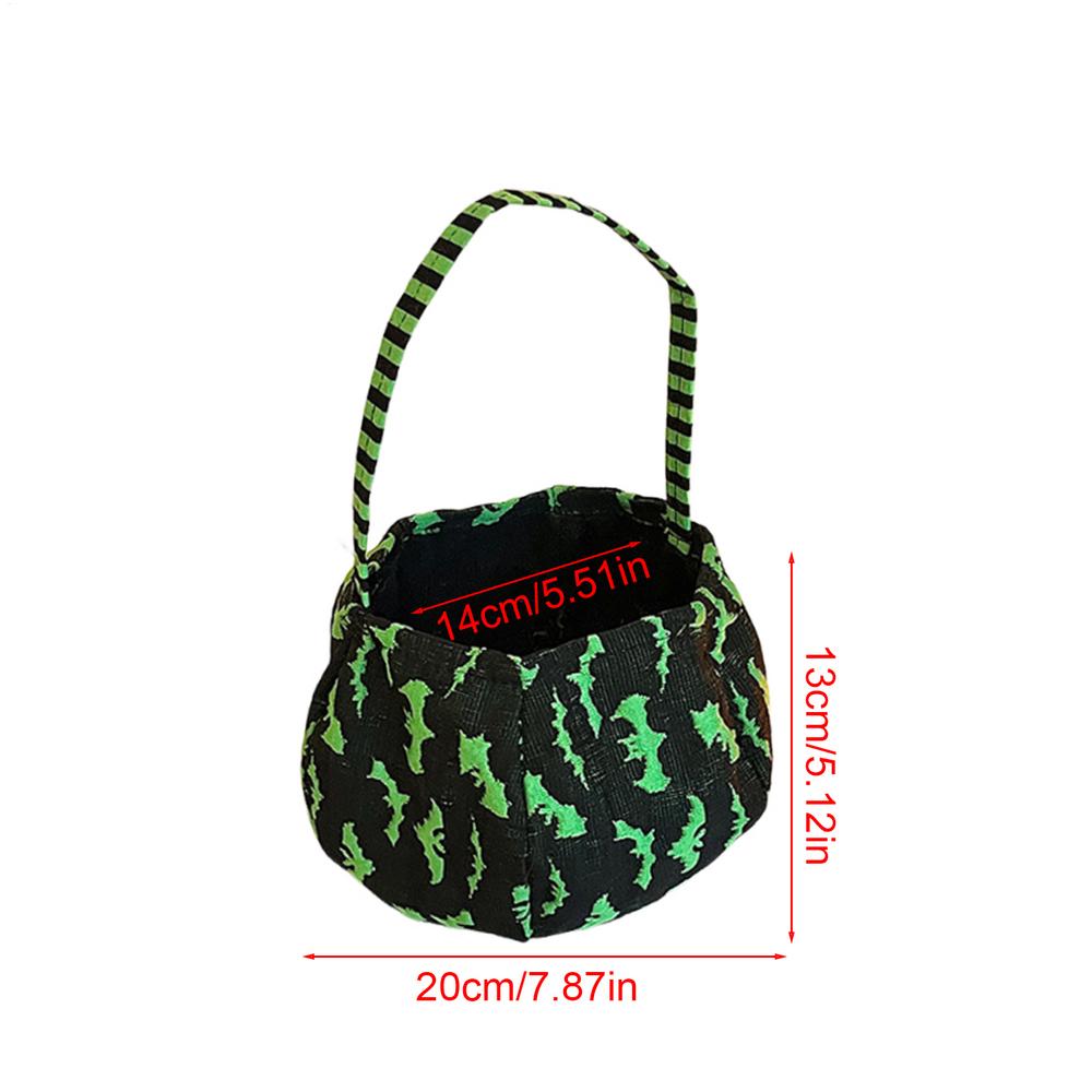 Halloween Candy Bag  Pumpkin Boo Trick or Treat Portable Candy Bag Tote Bucket Basket Kids Play Bags Holiday Storage Bags