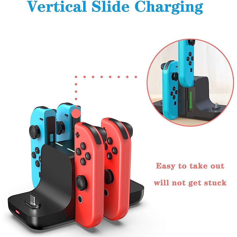 6 in 1 Controller Charger Dock for Nintendo Switch & OLED & Lite Accessories