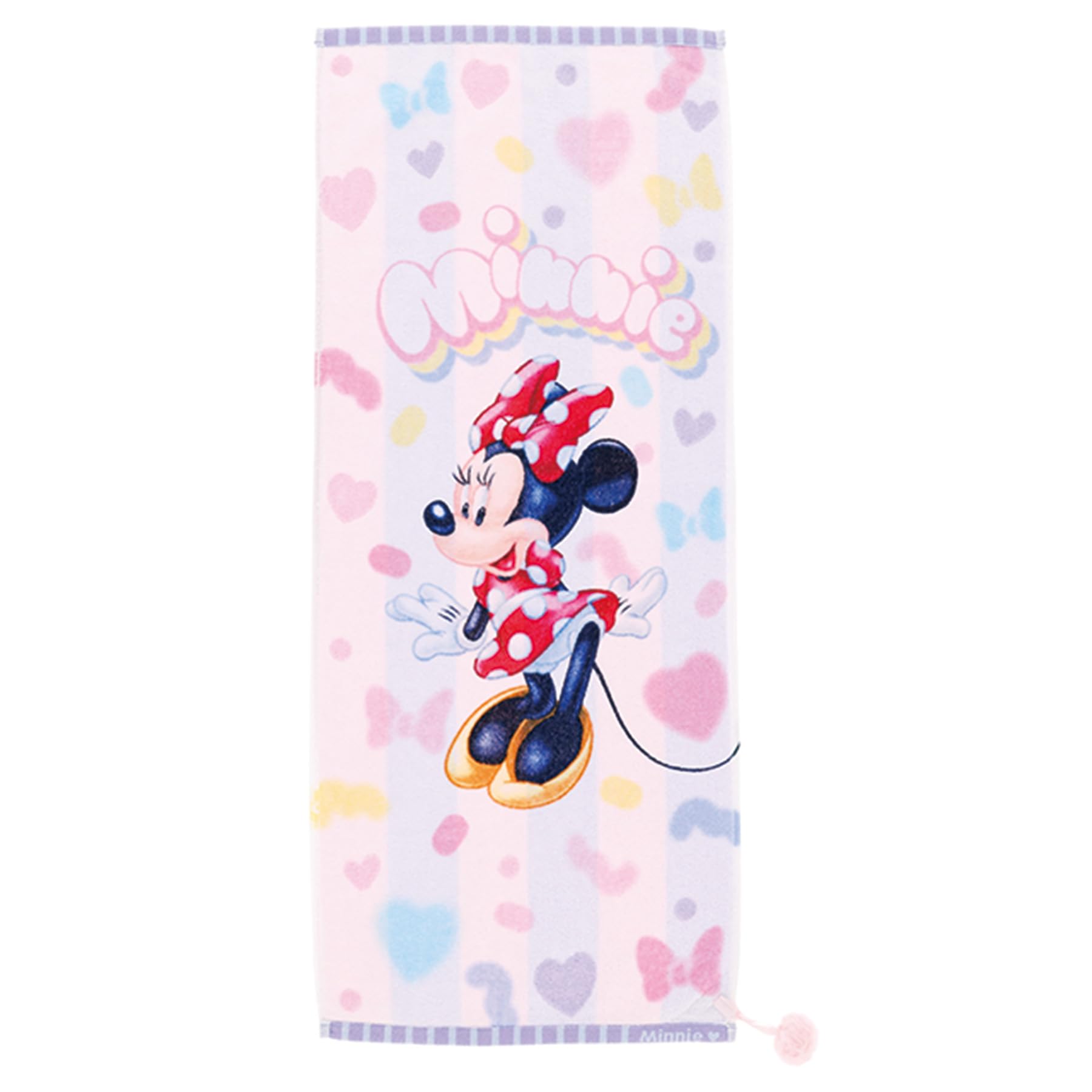 Marushin Face Disney Minnie Love Cotton Disney Minnie Face Bath Long 2016073400 Towel, Candy, Mouse, Minnie, Girl s Character, Towel, Towel, Towel,