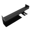 Hair Curling Iron Wall Mount Holder Space Aluminum Hair Tool Organizer Attachments Storage Rack for Bathroom Black