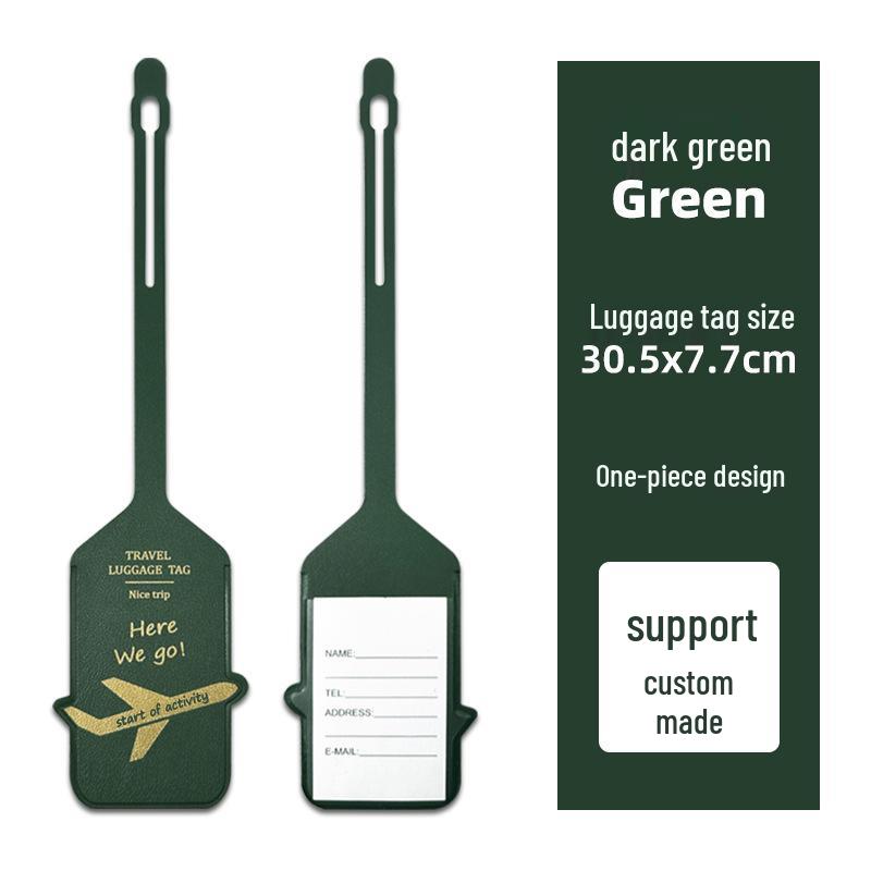 Popular Personalized PU Leather Airplane Luggage Tag and Boarding Pass Identifier