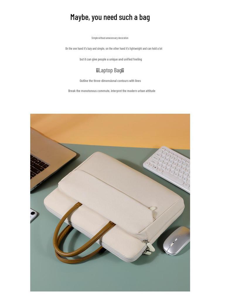 2025 Women's Laptop Handbag - 14 To 16 Inch Large Capacity Briefcase with Print