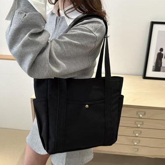 Neue Damenmode Koreanischer Stil Canvas Preppy Campus Umhängetasche Handtasche Einkaufstasche