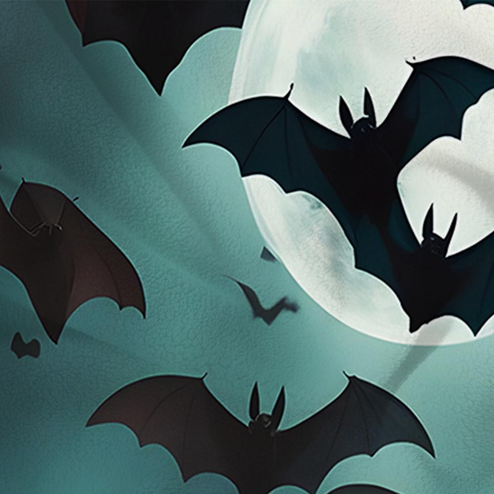 Moon Bat Graphic Soft Flannel Blanket Breathable Warm Throw for Office Car Sofa Kids Room Birthday Xmas Gift