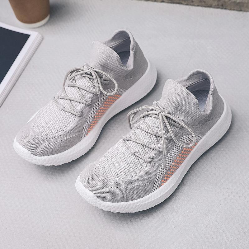Br001-1 New Mesh Shoes Men's  Spring and Summer Leisure Flying Woven Shoes Heightened Sneakers All-Match Men's Shoes Coconut Shoes
