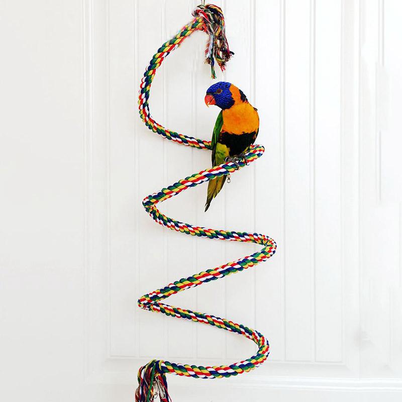 Cuentas Coloridas P/ájaros Puente Creativo Escalera Manyo Loro Juguetes Escalera De Madera