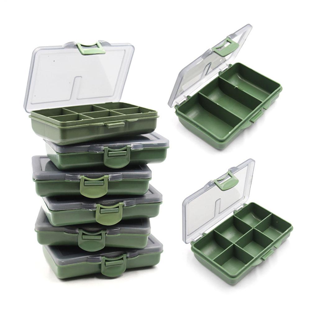 Fishing Tackle Storage Box 1/2/3/4/6/8 Compartments Large Capacity Organizer Containers Fishing Tools