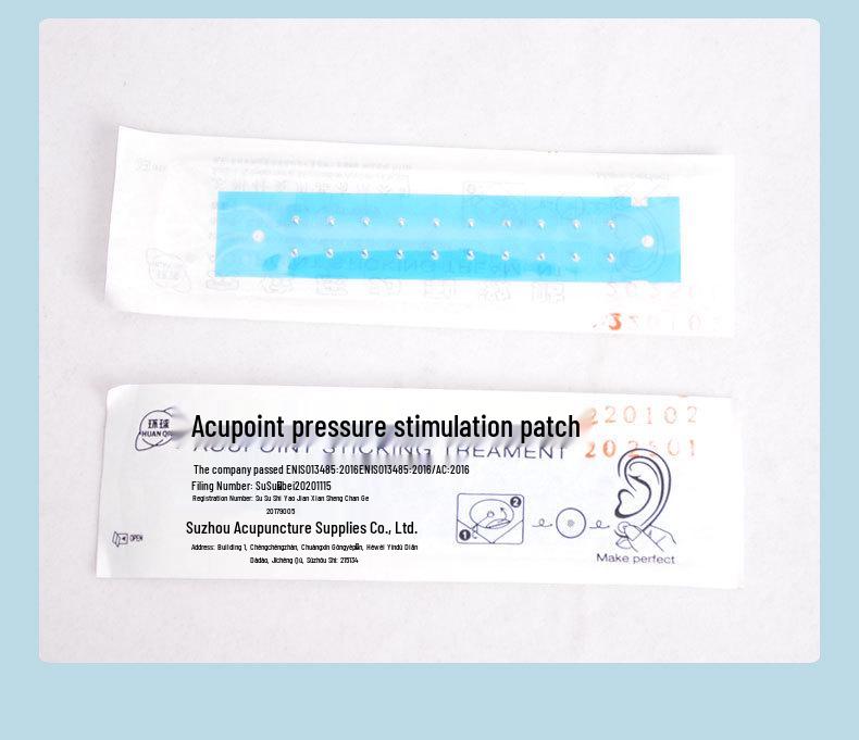 Global Brand Magnetic Ear Acupoint Stimulation Patch with Gold & Silver Beads