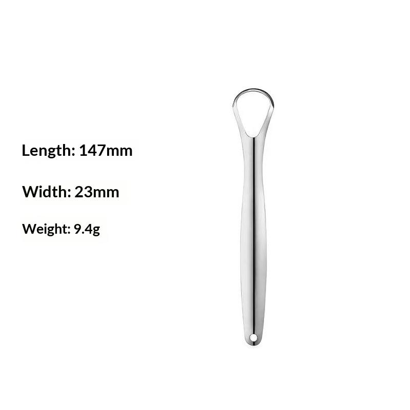 Reusable Stainless Steel Useful Tongue Scraper Cleaner Fresh Breath Cleaning Coated Tongue Oral Hygiene Care Tools
