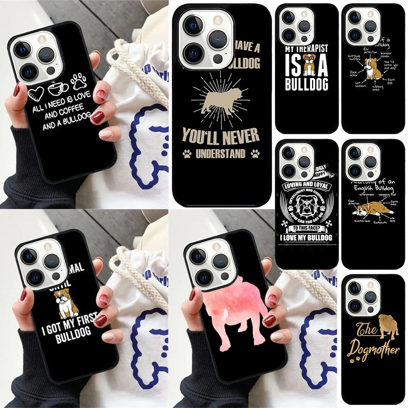 Anatomy Of A English Bulldog Phone Case For IPhone 18 17 Air 15 16e 14 13 Pro Max Coque 12 11 Pro Max PLUS cover