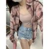 French Chic Plaid Sun Protection Shirt Jacket Women's High-end Design Niche Spring and Summer Thin Breathable Tops