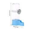 Water Bottle Drinker Clear Food Dispenser Container Set Mount In Cage