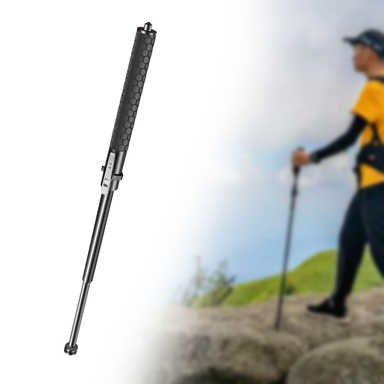 

Mountain Trekking Pole Retractable Walking Cane for Hiker Backpacking 26 inch
