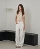 MARROT Curved Cotton Pants_White
