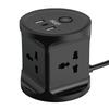 Multi-Function Conversion Plug Extension Tower Socket with USB+Type C Surge Protector Multi Plug Extension Cord Power Strip