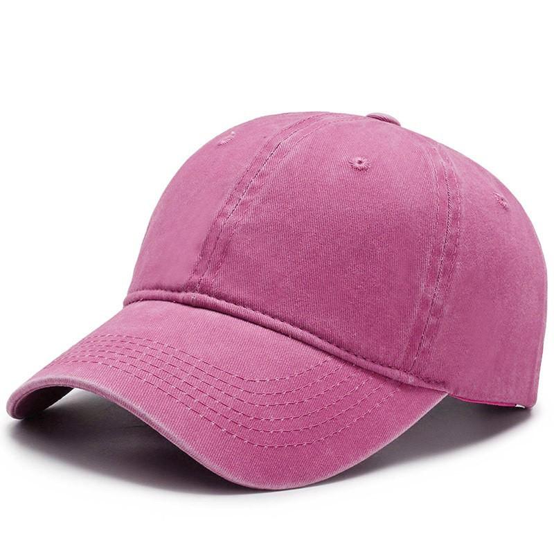 Minimalist Light Plate Pure Cotton Washed Cap Retro Baseball Cap Solid Color Versatile Sunshade Cap Adjustable