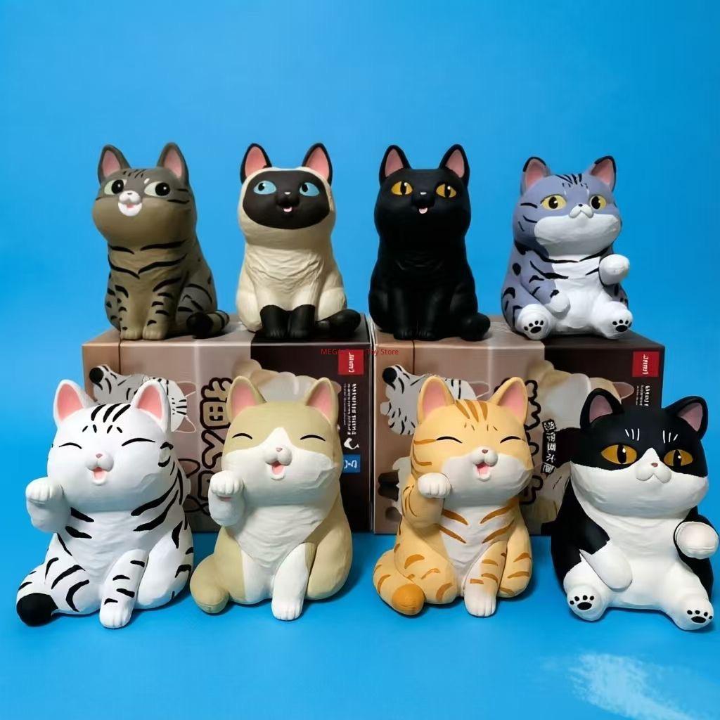 Jinart The Island Of Cats Cute Cartoon Cat Figurine Creative Desktop Ornament Car Decoration Decorative Toy Gift For Pet Lovers