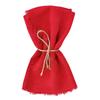 6pcs 42x42cm Cotton Napkins Reusable Fringed Napkins New Year Cloth Napkins  Kitchen Use