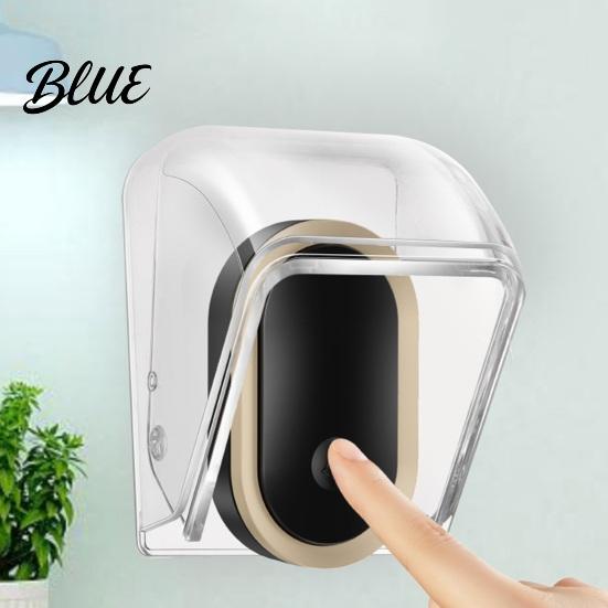 Wireless Doorbell Housing Weatherproof Cover Transparent Rain Shield for Home Security Accessory Outdoor Waterproof Protective Case Wall Mounted