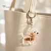 Memory Keepsake for Pet Fur Hair Keychain, Portable Transparent Memorial Pendant, Puppy Shaped Storage Pendant DIY Meaningful Lovers Decorative Charm