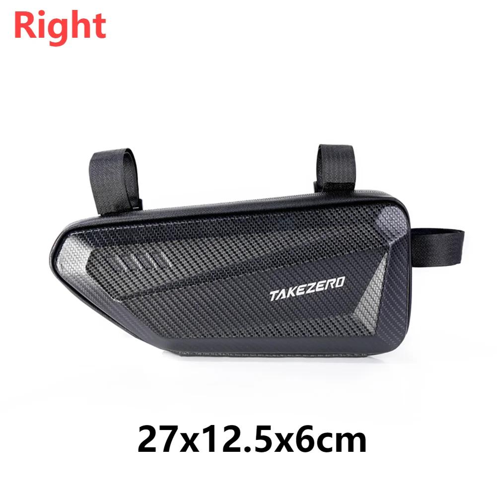 Motorcycle Side Bags Waterproof EVA Hard Shell Electric Bike Hanging Bag Mountain Bike Triangle Pouch Bag Motorcycle Saddle Bag