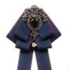 Bow Tie for Women Bowknot Necktie Vintage College Style Elegant Ribbon Formal Fashion Brooch Pin