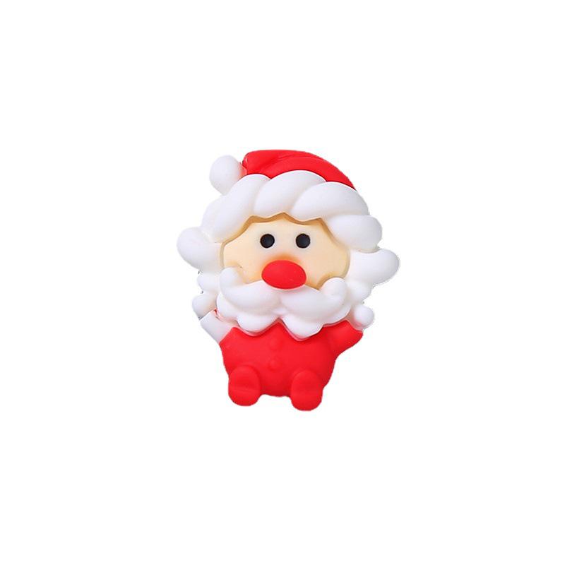 DIY Christmas Tree Santa Claus Resin Ornaments: Hair Clip, Phone Case, Bottle, Shoes, Clothing Stickers