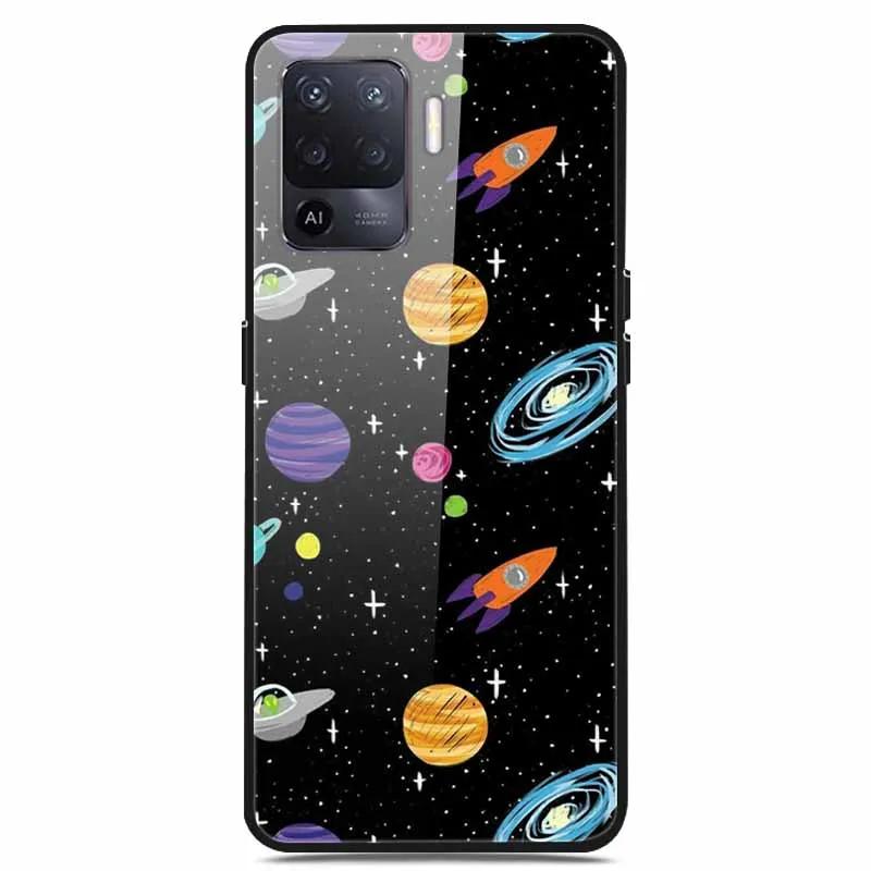 For OPPO Reno 5 Lite Case Luxury Tempered Glass Bumper for OppoA94 4G Phone Cover For OPPO A94 4G/ Reno5 Lite Glass Coque A94 4G