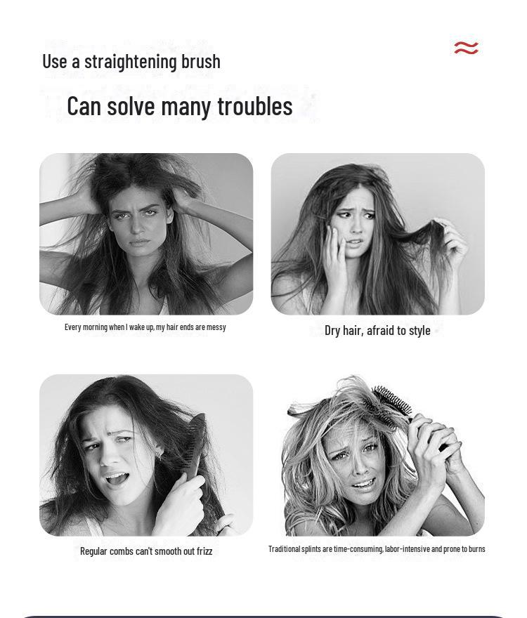 Dual-Purpose Ionic Hair Straightener & Curler - Gentle on Hair