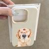 Cute Golden Retriever Red Mark Pattern Design Protective Cover for iPhone 17 16 15 14 13 12 11 16E Series Pro Max Plus