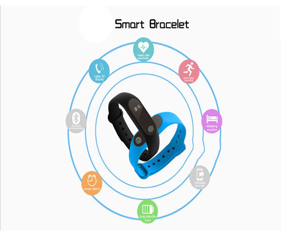 Stylish Bracelet Band 2 Bluetooth Smart Watch Featuring Heart Rate Monitor And Ip67 Waterproof Design