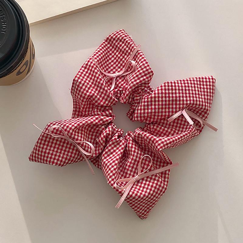 

Premium Lace Hair Ring Female Korean High-elastic Durable Ponytail Square Scarf Scrunchie Hair Accessories