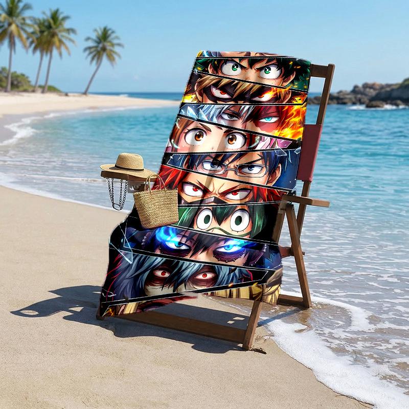 Hero Academia Fashion Beach Towel: Ideal for Summer Adventures Soft, absorbent and quick drying suitable for swimming and bathing