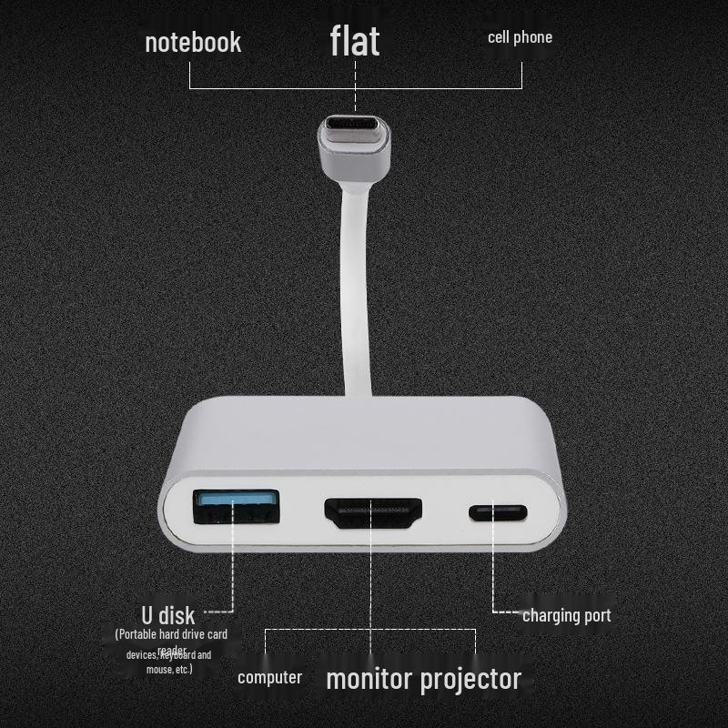 3-in-1 USB-C To HDMI Docking Station Adapter