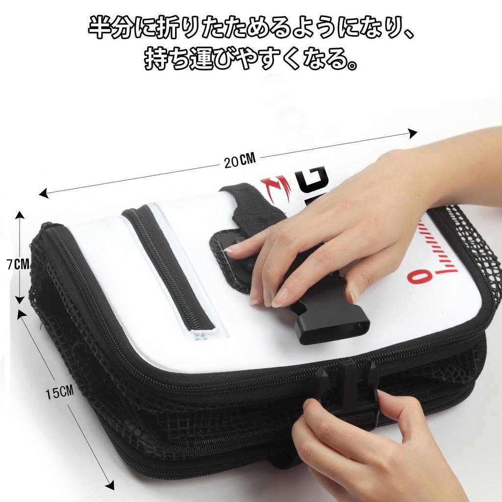 Turelax Folding Floating Fishing Net, 40cm60cm, with Bucket and 8m Rope, Multifunctional Fishing, Rock Fishing, Fishing Tackle, Fishing Case, Bucket,