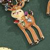 Red Bow Ball Earrings 1 Pair Christmas Deer Snowflake Xmas