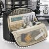 Canvas Simple Student Pen Bag Makeup Bag Macaron Pencil Case 9 Layer Storage Pencil Bag  Stationery
