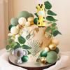 26PCS Jungle Safari Animals Cake Decoration Two Wild Topper Giraffe Koala Cake Topper Decoration Safari Animals Party Supplies