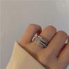 Copper Color Rhinestone Ring Multi-Layer Winding Rings For Women Wedding Full Zircon Finger Rings Jewelry Gifts