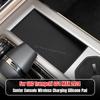 For GAC Trumpchi GS4 MAX 2024 Anti-slip Center Console Wireless Charging Pad Protector Silicone Mat Car Interior Modification