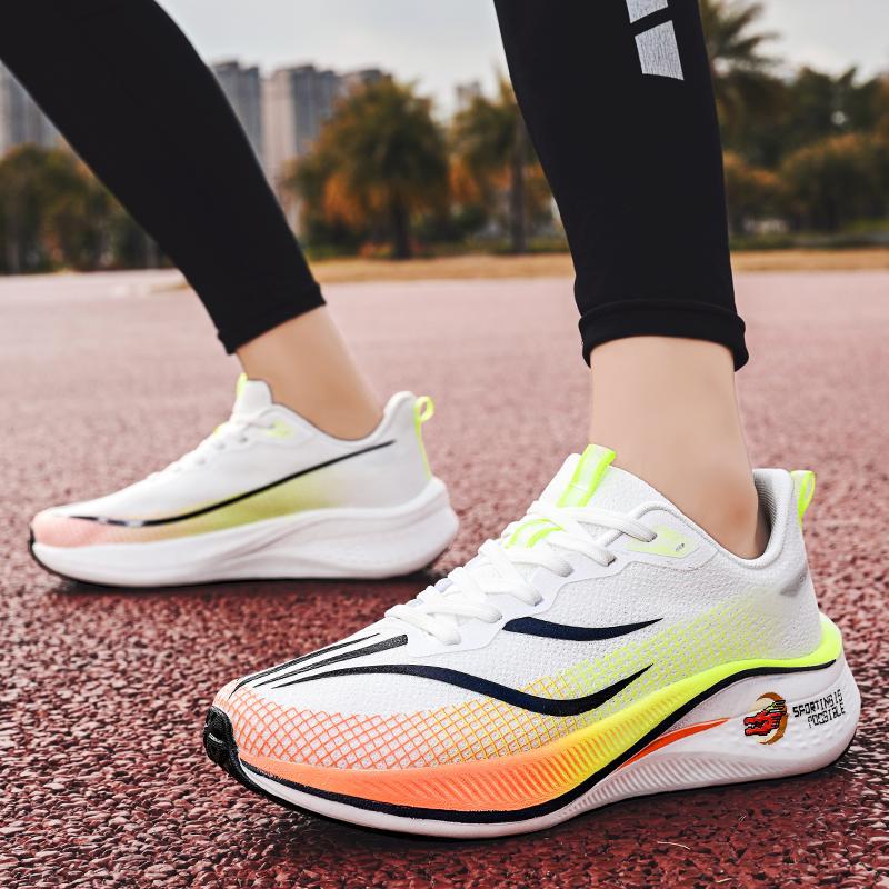 2025 New Trendy Shoes Dragon Year Red Couple Running Shoes Wear-resistant Shock-absorbing Sports and Leisure Shoes Mandarin Duck