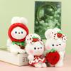 Adorable Strawberry Bunny Plush Toy Cute Doll Keychain Gift For Bags