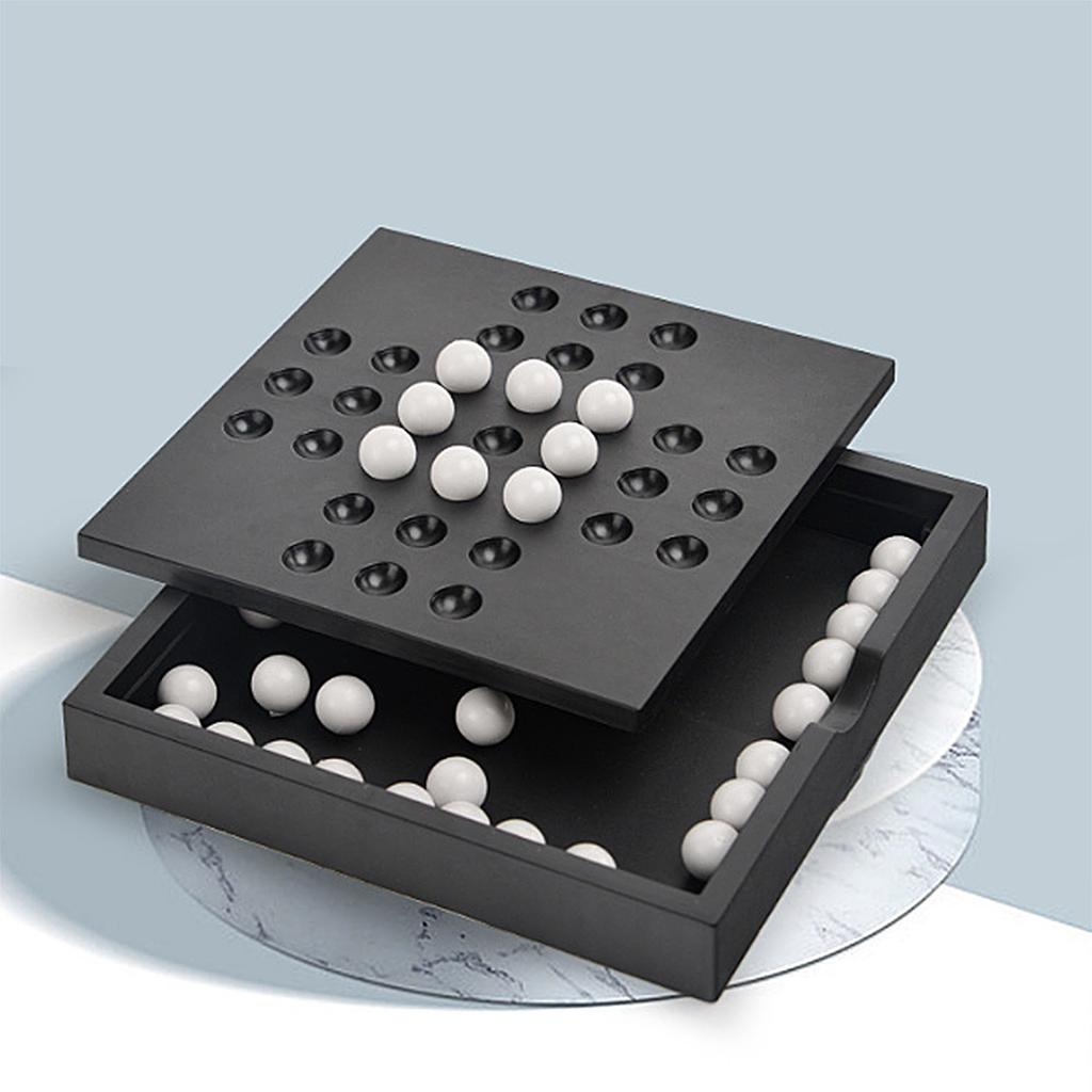 Indoor Single Player Board Game Educational Puzzle Game Strategic Checkers Board Game Puzzle Toy for Boy Girls Kids